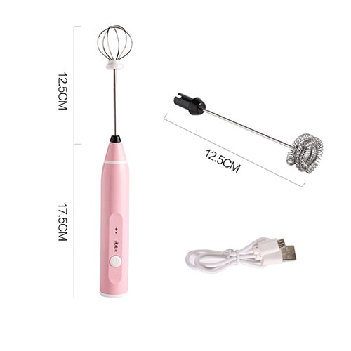 Milk Frother Foam Maker High Speeds Drink Mixer Handheld