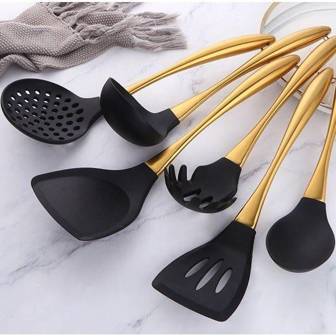 Gold Cooking Utensils Set PCS PeekWise