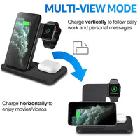 Thumbnail for 3 in 1 Wireless Charger For AirPods Pro Apple Watch 7 SE 15W Fast Charging Stand