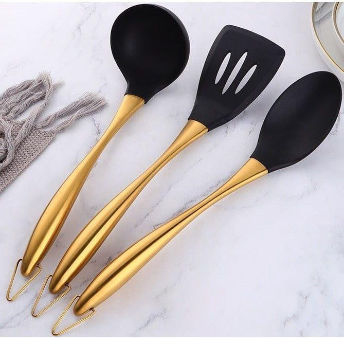 Gold Cooking Utensils Set PCS PeekWise