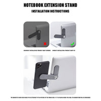 Thumbnail for Magnetic Folding Holder for Phone Stand Holder Extension Multi Screen Adjust Support Laptop Side Mount Connect Tablet Bracket