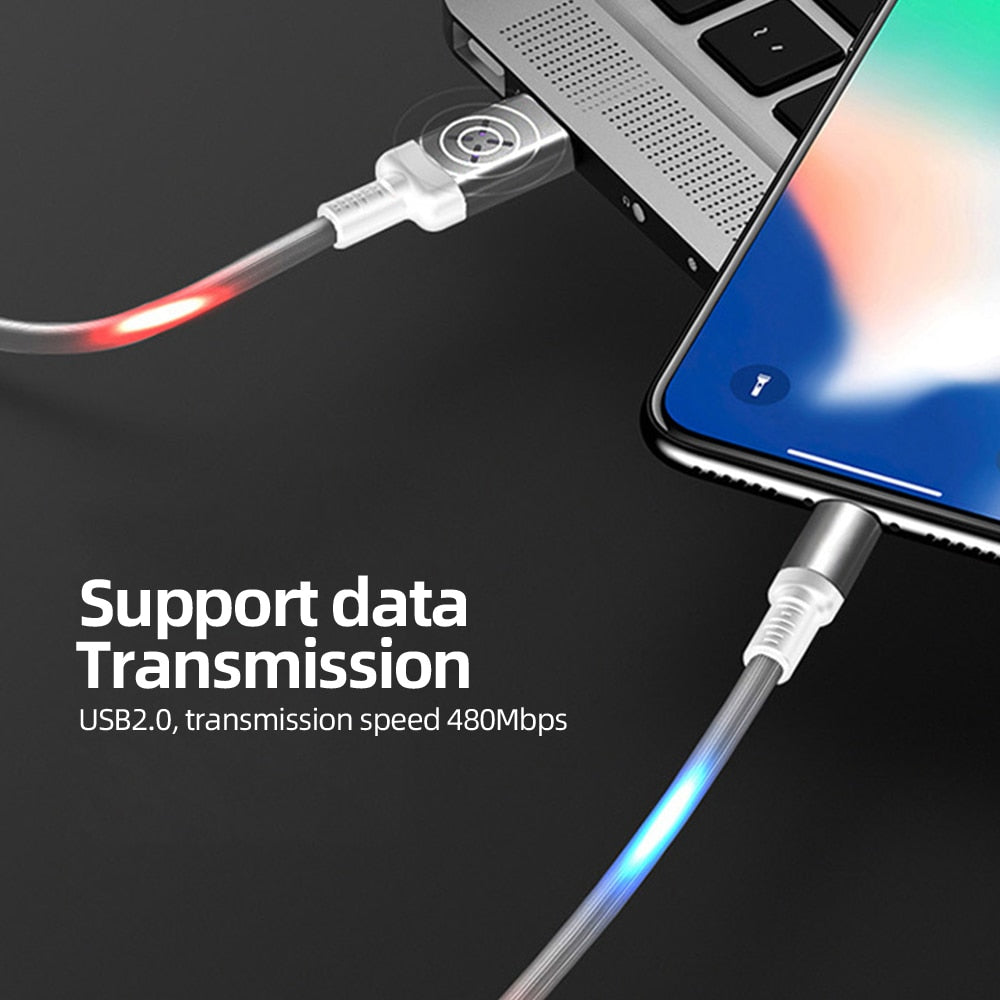 Sound Activated LED Charging Cable