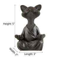 Thumbnail for Whimsical Buddha Cat Figurine