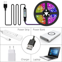Thumbnail for RGB LED Strip Light with Remote and Bluetooth Control