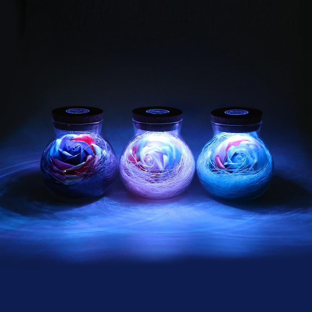 Forever Flower® LED Rose Bottle Lamp PeekWise
