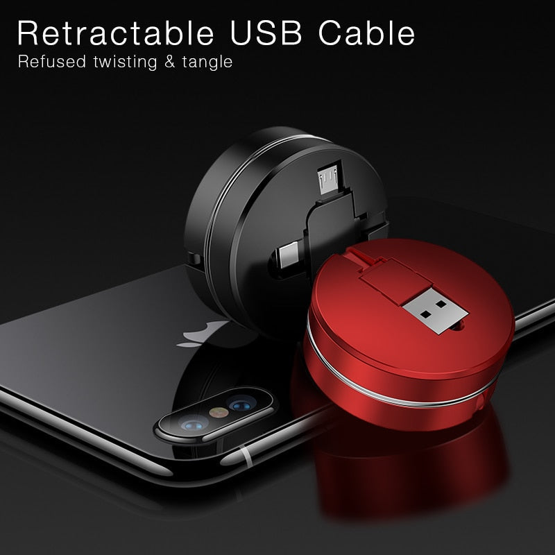 3 in 1 Retractable Charging Cable