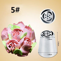 Thumbnail for pc Set Flower Shape Icing Nozzles PeekWise
