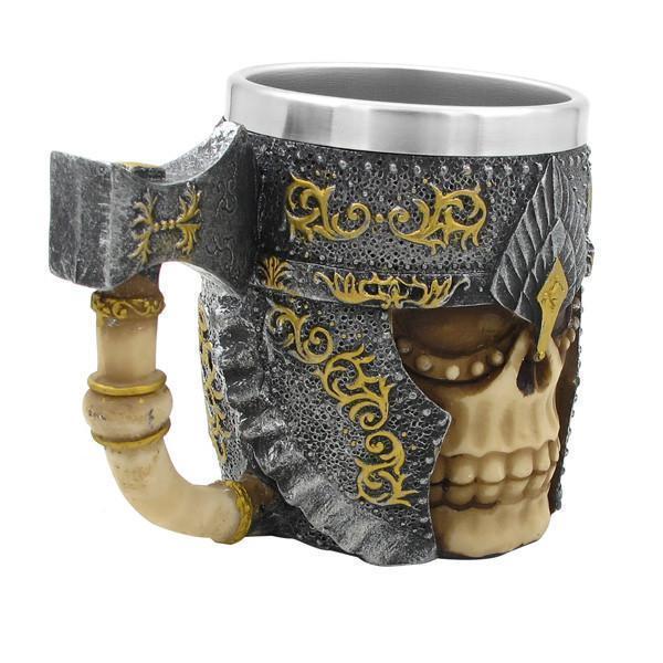 Hand Painted Viking Skull Mug