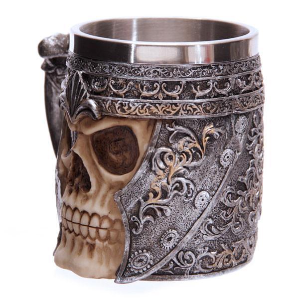 Hand Painted Viking Skull Mug