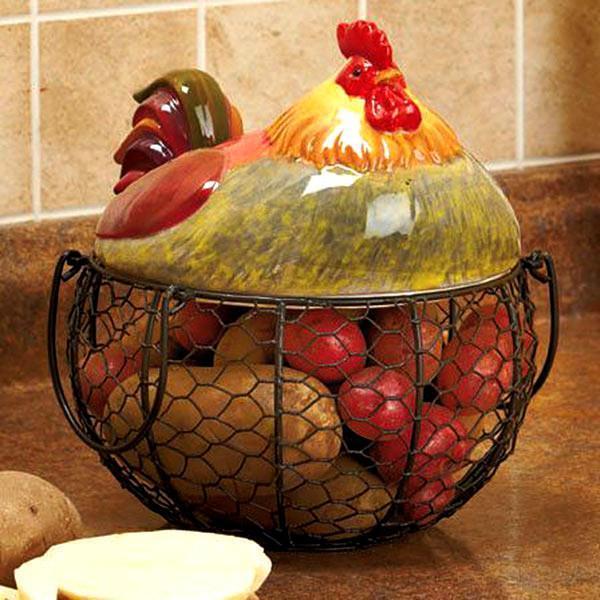 Handmade Animal Kitchen Basket