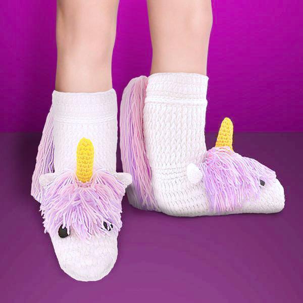 Handmade Crocheted Unicorn Booties