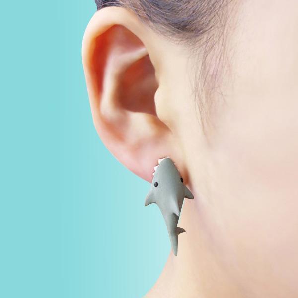 Handmade Jaws Shark Earrings