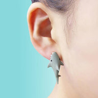 Thumbnail for Handmade Jaws Shark Earrings