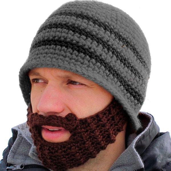 Handmade Knitted Beard Beanie