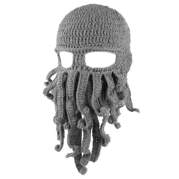 Handmade Knitted Octopus Tentacles Mask