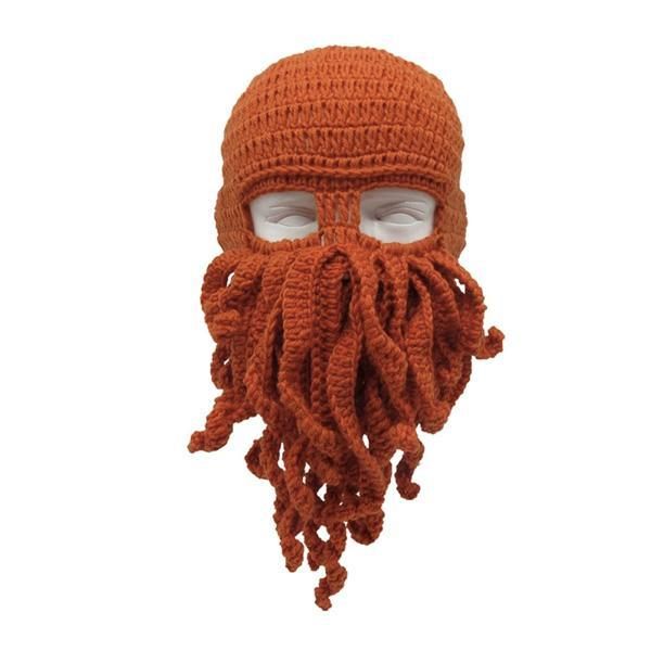 Handmade Knitted Octopus Tentacles Mask