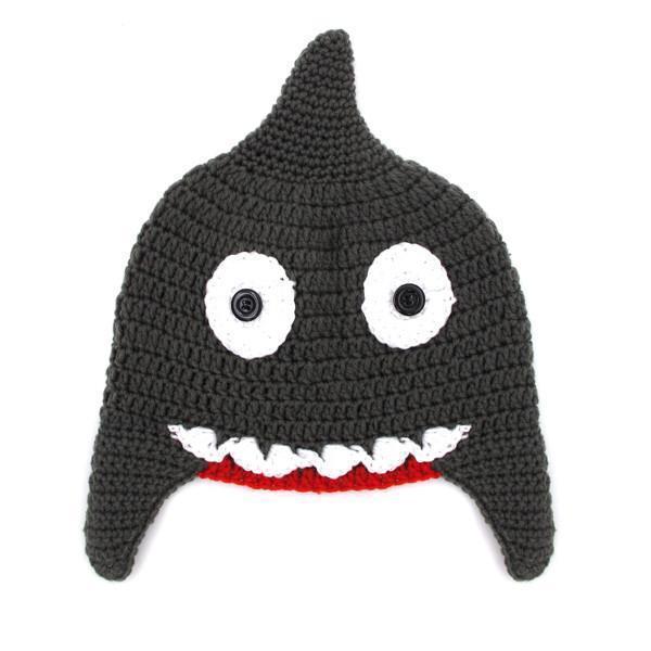 Handmade Knitted Shark Beanie