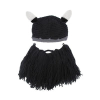 Thumbnail for Handmade Knitted Viking Beard Beanie