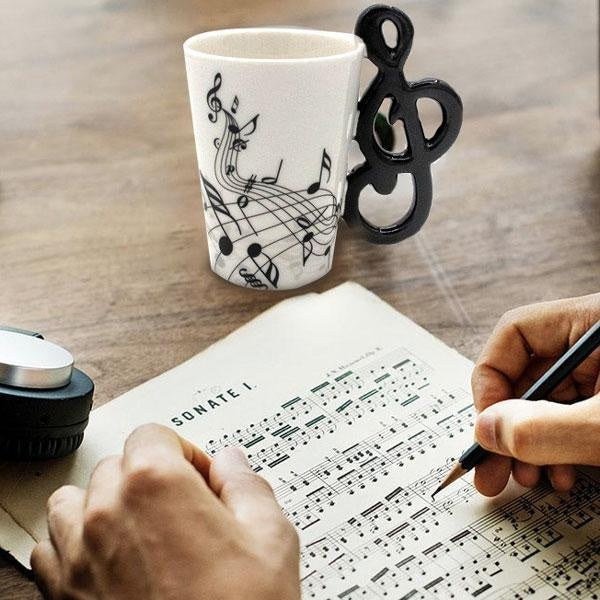 Handmade Musical Note Mug