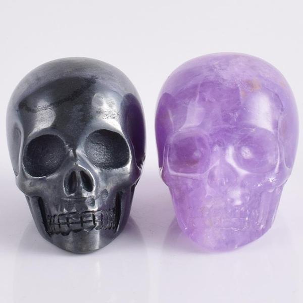 Handmade Natural Skull Crystals (Various Gemstones)