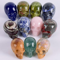 Thumbnail for Handmade Natural Skull Crystals (Various Gemstones)