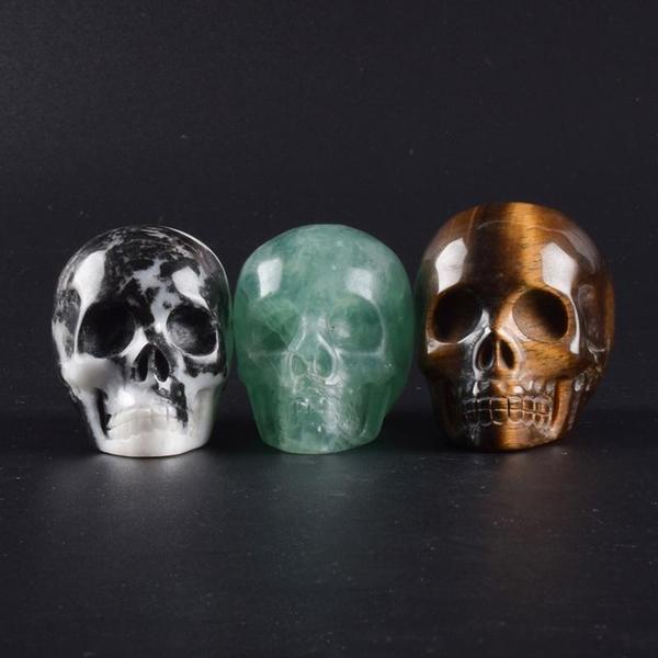 Handmade Natural Skull Crystals (Various Gemstones)