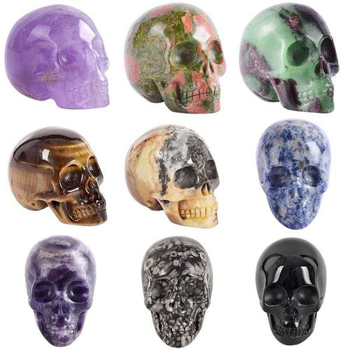 Handmade Natural Skull Crystals (Various Gemstones)