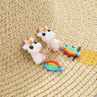Thumbnail for Handmade Rainbow Tail Unicorn Earrings