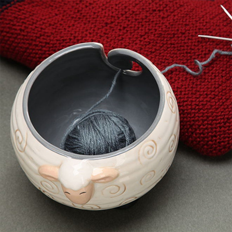 Handmade Sheep Yarn Bowl