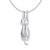 Thumbnail for Hanging Cat 925 Silver Necklace