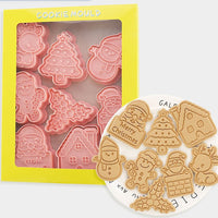 Thumbnail for 8Pcs/Set Christmas Biscuit Cute Pattern Cookie