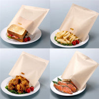 Thumbnail for 5pcs/set Toaster Bag Non-stick Bread Bag Reusable Sandwich Bag Glass Fiber Toast Microwave Oven Heating Pastry Tool