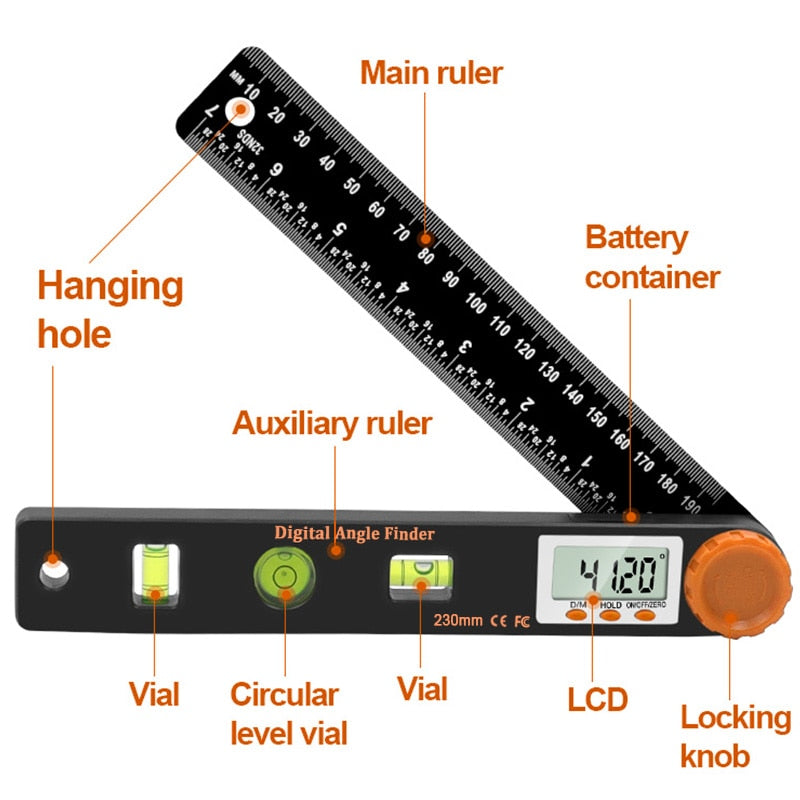 4 in 1 Digital Angle Finder