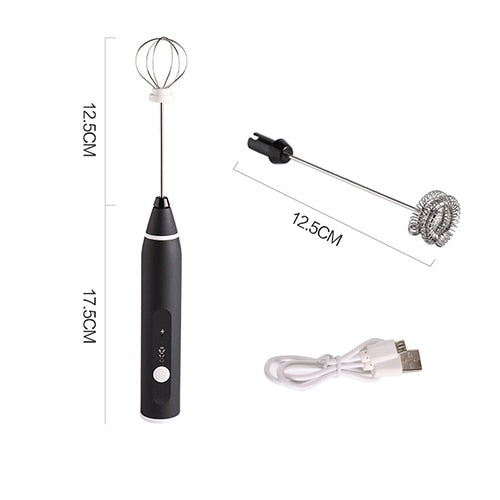 Milk Frother Foam Maker High Speeds Drink Mixer Handheld