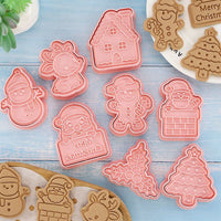 Thumbnail for 8Pcs/Set Christmas Biscuit Cute Pattern Cookie