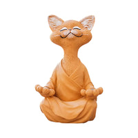 Thumbnail for Whimsical Buddha Cat Figurine