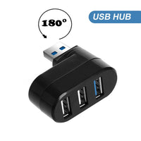 Thumbnail for Mini Rotatable 3-Port USB Hub