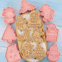 Thumbnail for 8Pcs/Set Christmas Biscuit Cute Pattern Cookie
