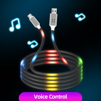 Thumbnail for Sound Activated LED Charging Cable