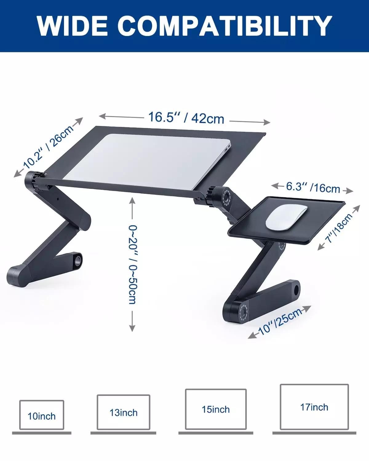 Table Desk Stand With Mouse Pad for laptop