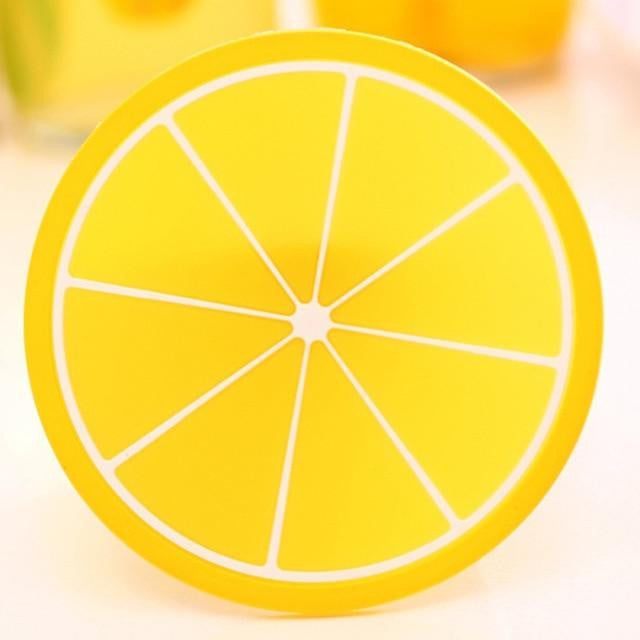 Non Slip Silicone Fruit Coasters - PeekWise