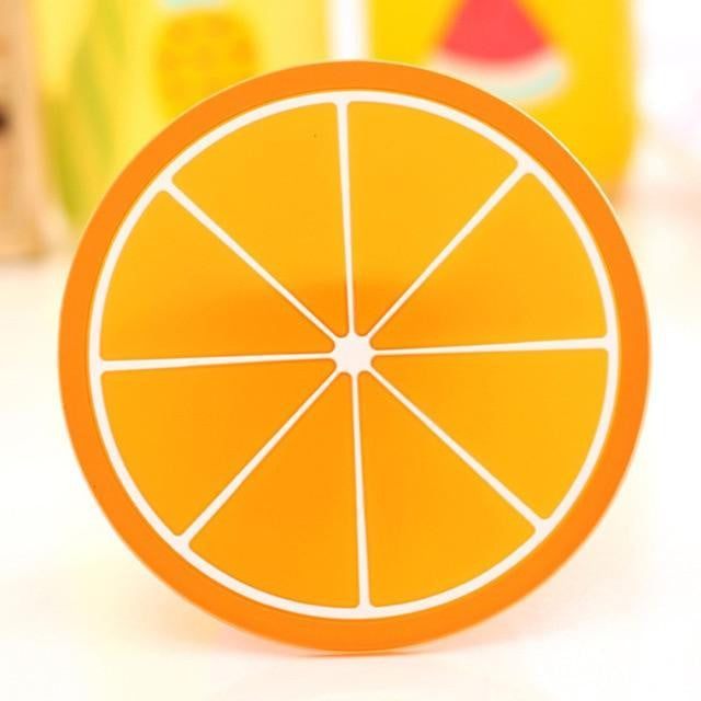 Non Slip Silicone Fruit Coasters - PeekWise