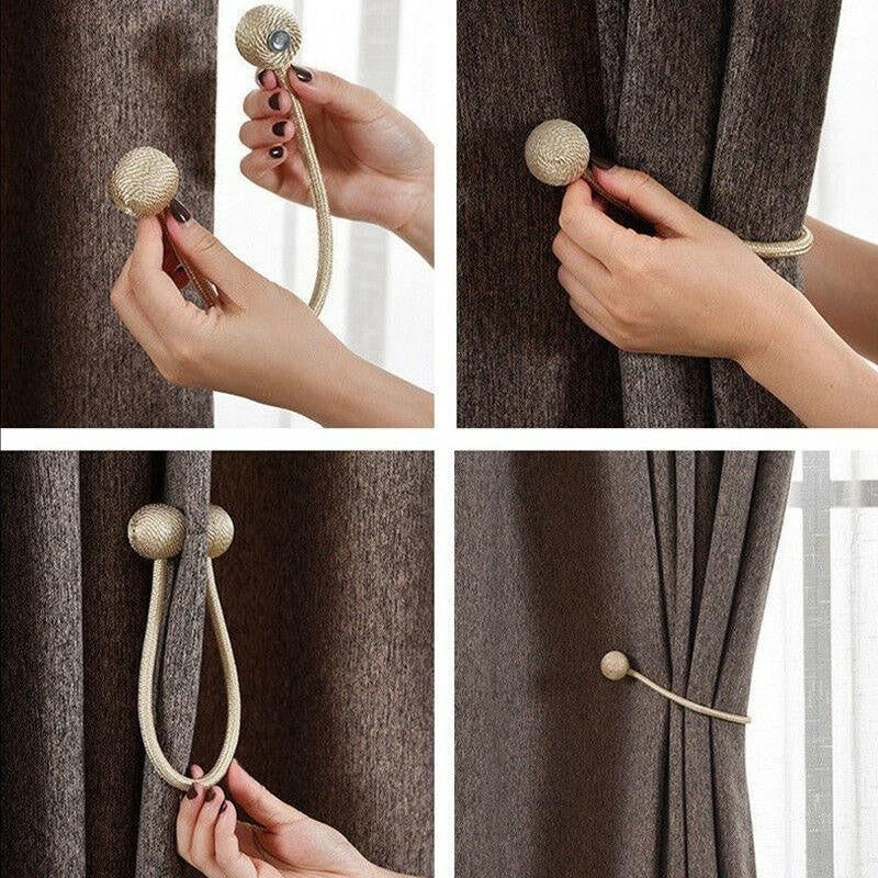 Magnetic Curtain Tiebacks - PeekWise