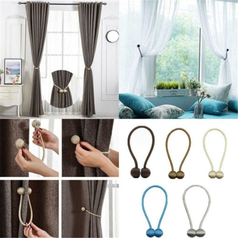 Magnetic Curtain Tiebacks - PeekWise