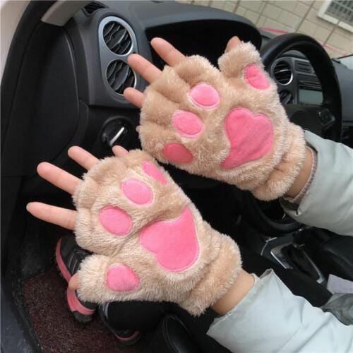 Cute Bear Paw Gloves PeekWise