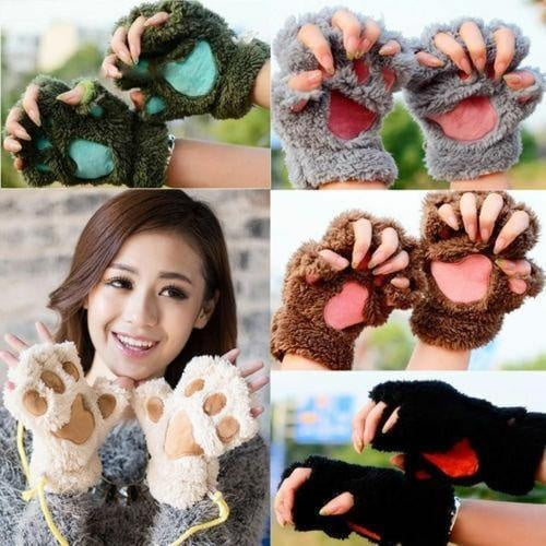 Cute Bear Paw Gloves PeekWise