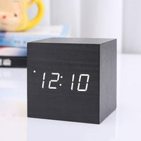 Thumbnail for Modern Digital Wood Clock - PeekWise
