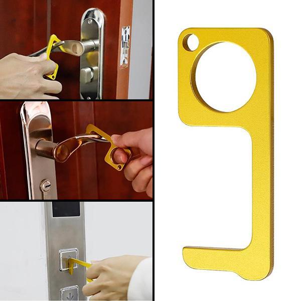 Hygienic Antimicrobial Brass Door Opener & Stylus