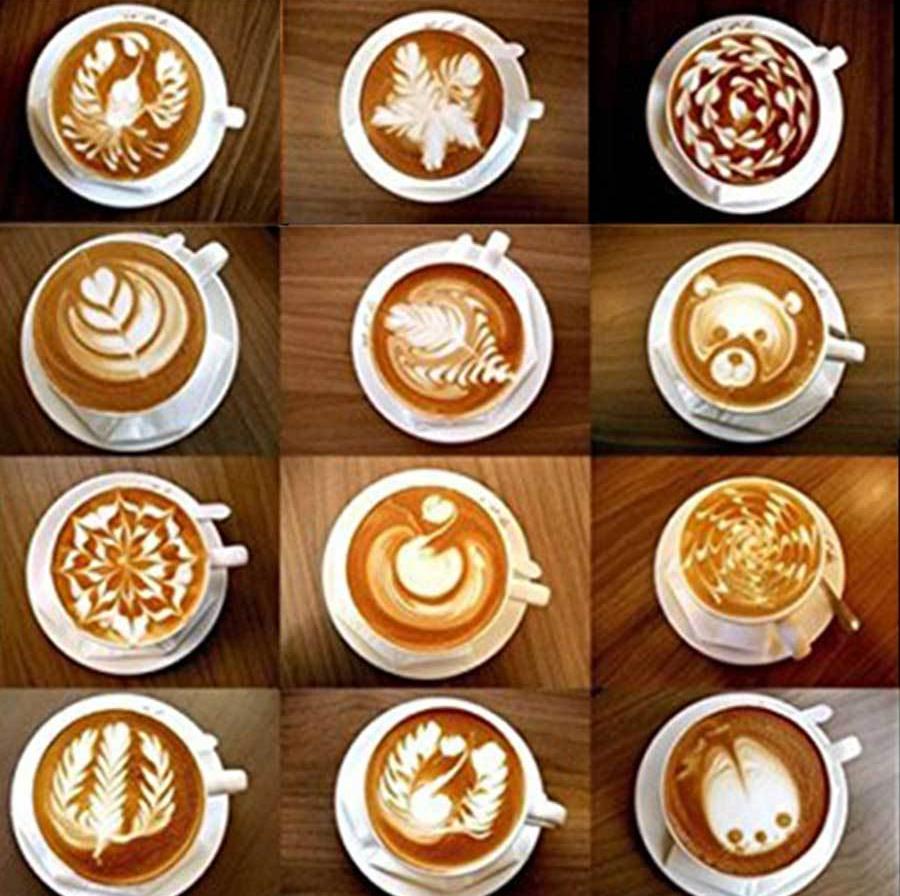 Latte Stencil Kit - 16 Piece Set