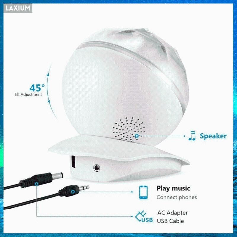 Aurora Night Light Speaker Projector PeekWise